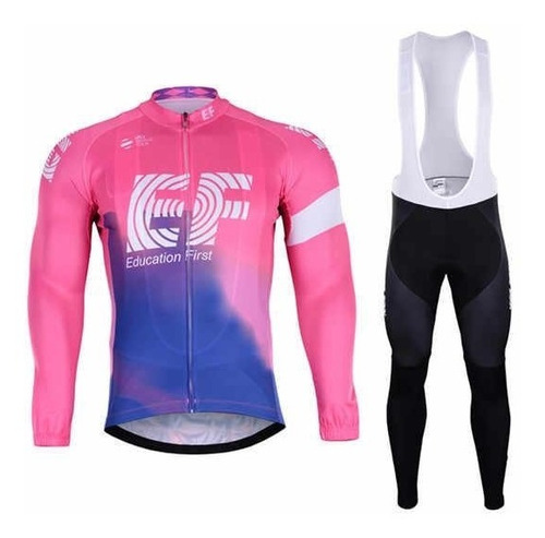 Uniforme Largo Ciclista Mtb Ruta Gel Manga Larga + Envió Gra