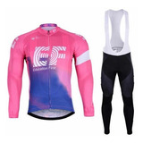 Uniforme Largo Ciclista Mtb Ruta Gel Manga Larga + Envió Gra