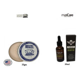 Kit Aceite Barba, Cera Capilar Reuzel Clay Hold Barberia