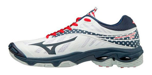 Tenis Mizuno Z4 Blanco Bandera Usa #22.5 Voleibol Balon 