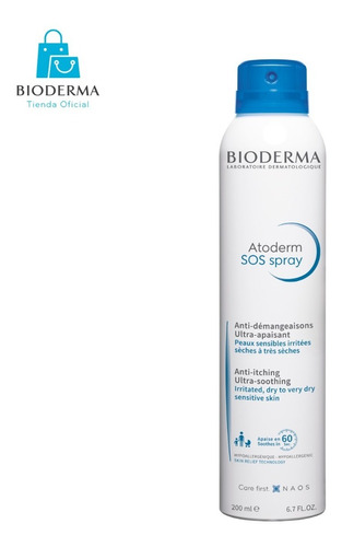 Bioderma Atoderm Sos Spray Anti-prurito Alivio Inmediato 200