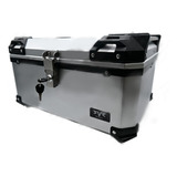 Cja-019 Caja Plateada Porta-equipaje Moto  Capacidad 60l