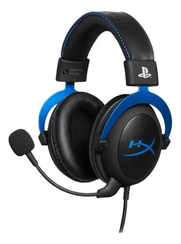 Diadema Ps5 Gamer Hyperx Cloud Ps4 Licensed 3,5mm Blue Ps