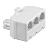 Conector Adaptador 3 Rj11 Hembra A 1 Rj11 Macho