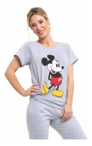 Remera Mujer Manga Corta Mickey Cocot, Disney,  Art 21053