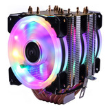 Cooler Processador Pc Cpu Rgb P/ Intel E Amd 3 Fan Led Ultra