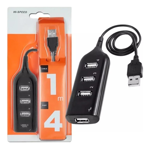 Hub Usb 2.0 4 Puertos Multiplicador Zapatilla Adaptador