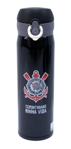 Garrafa Térmica 420ml  Corinthians Oficial