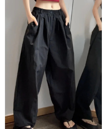 Pantalones Casuales Vintage Para Mujer, Ropa De Calle Ancha