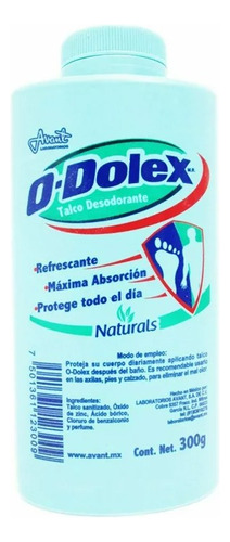 Talco Para Pies O Dolex Naturals Desodorante 300g