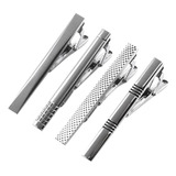 Set De Corbatas De 4 Piezas Con Clip Moderno Para Hombre, Cl