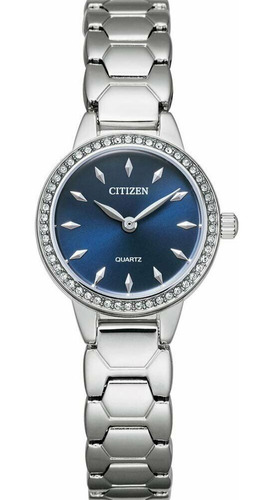 Reloj Citizen Acero Mujer Ez7010-56l Bisel Con Piedras 