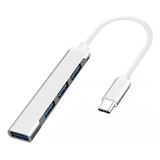 Adaptador Hub Usb Tipo C 3 Puertos Usb 2.0 + Usb 3.0 Netmak