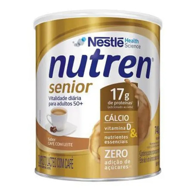 Nutren Senior Sabor Café Com Leite 740g - Nestlé Sabor Café Com Leite | Frete grátis