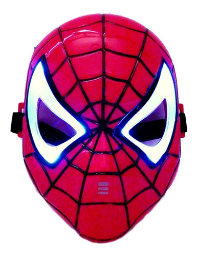 Máscara Spiderman Niño Luz Hombre Araña Halloween Avengers