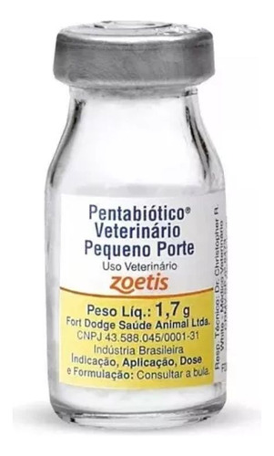 Pentabiótico Veterinário - Pequeno Porte 1.200.0000 Zoetis