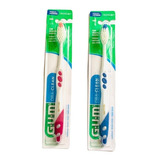 Kit De 2 Cepillos Gum Oral-clean Medio 360