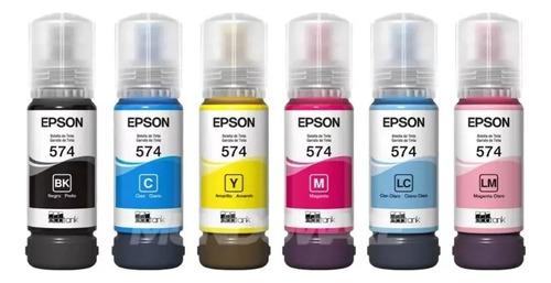 Kit De Tintas Original Epson T574 Para Ecotank Con L8050