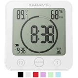 Digital Baño Ducha Kitchen Timer Reloj Con Alarma, Impermeab