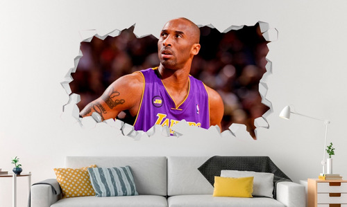 Adesivo Parede Decoração Kobe Bryant 3 Basquete