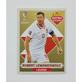 Figurinha Extra Copa 2022 Robert Lewandowski Legend Ouro