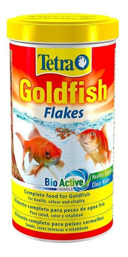 Alimento En Hojuelas Escamas Tetra Goldfish Para Peces En Acuarios Y Peceras De Agua Fria Como Golfish Y Bailarinas En Tarro De 200gr