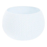 Macetero Esfera 29 Cm Blanco Splofy