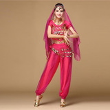 Traje De Danza Del Vientre Para Mujer, Disfraz De Danza Indi