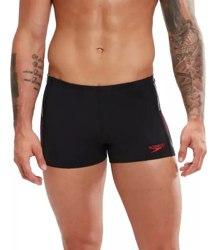 Traje De Baño Natación Speedo Tech Panel Aquashort Negro Hom