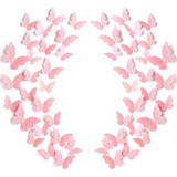 120 Piezas 60 Pares De Mariposas En Capas 3d Decoración De P