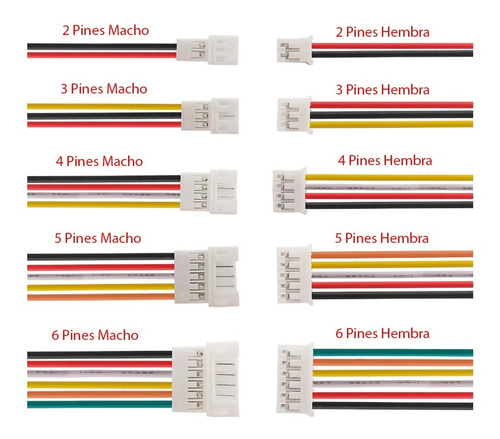 Conector De Cable Macho Y Hembra De 1,25 Mm