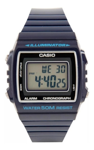 Reloj Casio Retro Vintage W-215h-2a Crono Wr50m Gtia 2 Años