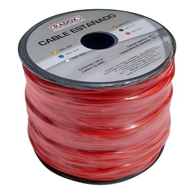 Cable Estañado Electronica Rollo De 100m Rojo Calibre 22 | MercadoLibre