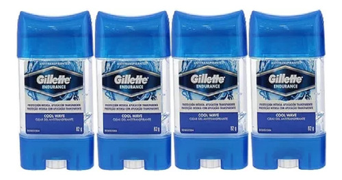 Gillette Cool Wave Endurance Gel Antitranspirante Pack 4 