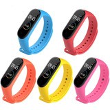 Pulseira De Silicone Para Mi Band 3 E 4 - Kit Com 5