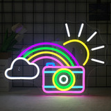 Cámara Wanxing, Diseño De Nube Arcoíris, Sol, Luz Led, Luz L