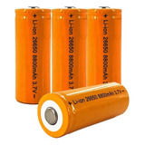 Pack X4 Pilas 26650 Baterias 3.7v 8800 Linterna Herramienta 
