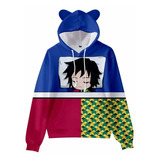 Disfraz Infantil Sudadera Anime Demon Slayer Con Gorra