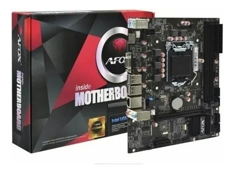 Placa Mãe Afox Ih55-ma6 Socket Lga 1156 / Vga / Ddr3 + Nf