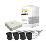 Kit De 4 Camaras Circuito Cerrado Ip Nvr Y Cable De 100 Mts