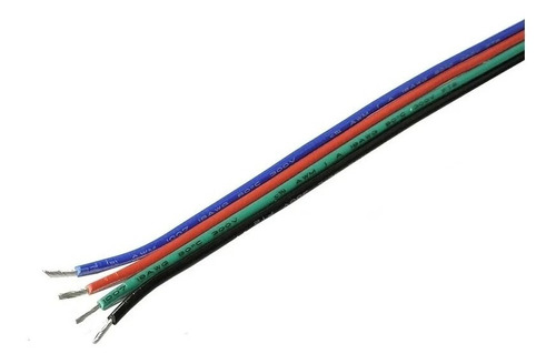 Cable Rgb 0,5mm 24 Awg Para Tiras Luces Led X10m