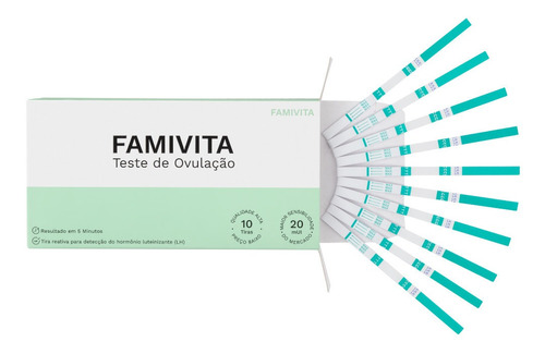 Teste De Fertilidade Famivita - 10 Tiras De Lh