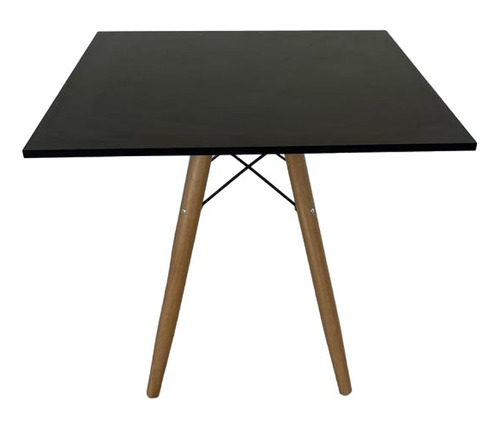 Mesa De Jantar Quadrada Eiffel 80x80 Mdf Pé Palito