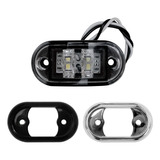 Luz De Cortesia Selada Led Branco 12 V Moldura Cromada/preta