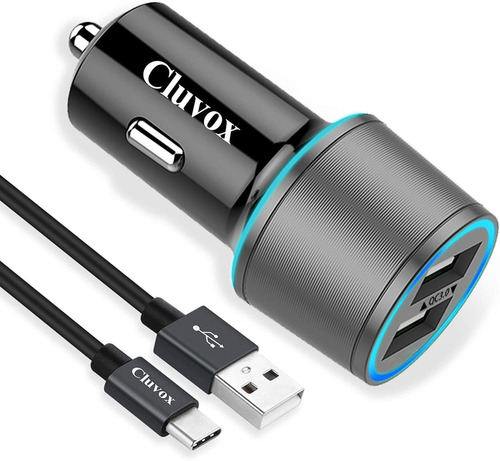 Rapido Cargador De Coche Usb C Compatible Para Samsung ...