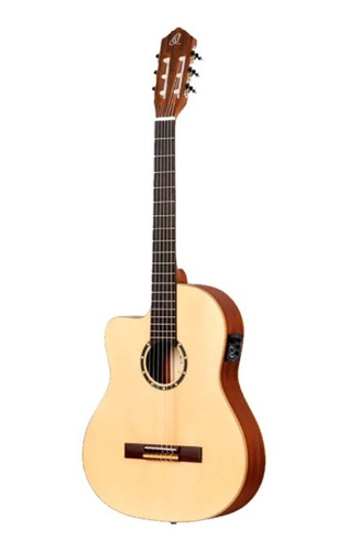 Guitarra Electroacústica Zurda Ortega Family Rce125sn-l