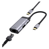 Adaptador Usb C A Ethernet De 4 En 1 Con Puerto Usb Y Sumini