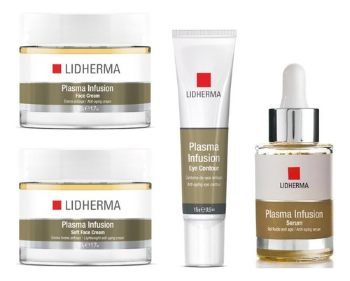 Plasma Infusion Soft + Face Cream + Eye + Serum Lidherma 