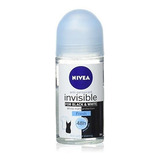 Nivea 50ml Mujer Roll-on Invisible Puro Blanco Y Negro