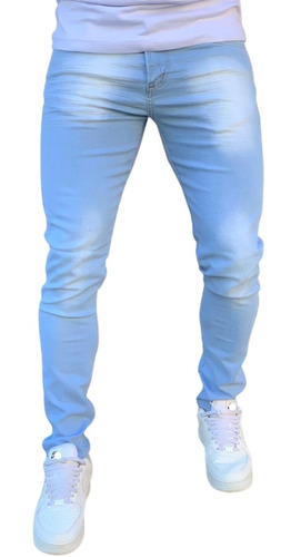 Calça Jeans Skinny Masculina Com Lycra Estica Muito Env24h